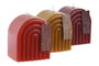 DKD Home Decor Surtido de Velas de Cera de Parafina 8x6x9 cm, 320 g
