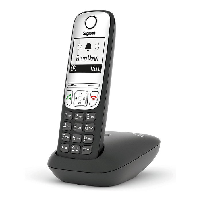 Gigaset A690 Teléfono Inalámbrico Analógico DECT Negro Manos Libres con Directorio de hasta 100 Entradas