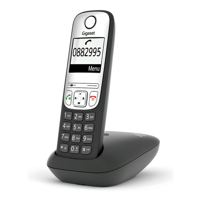 Gigaset A690 Teléfono Inalámbrico Analógico DECT Negro Manos Libres con Directorio de hasta 100 Entradas