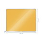 LEITZ Pizarra Cristal Magnética Cosy Amarillo 80x60 cm