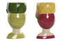 DKD Home Decor Macetero de Cerámica con Diseño de Frutas Multicolor