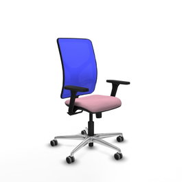 PIQUERAS Y CRESPO Silla de oficina Motilla Rosa y Azul