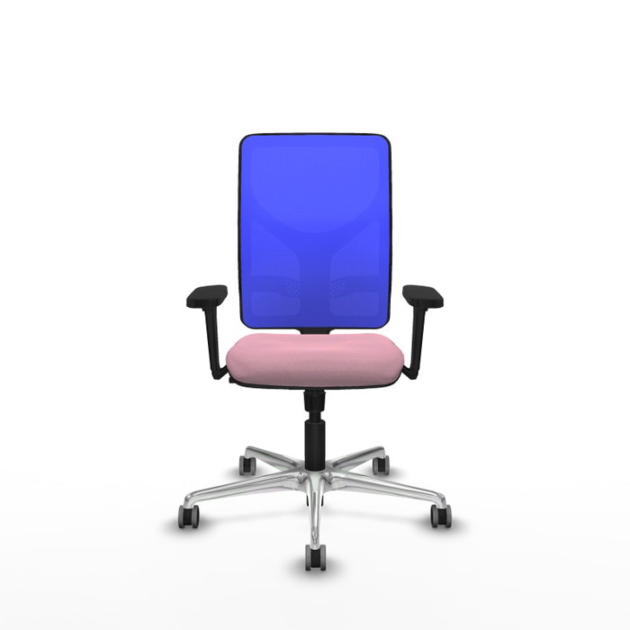 PIQUERAS Y CRESPO Silla de oficina Motilla Rosa y Azul