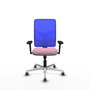 PIQUERAS Y CRESPO Silla de oficina Motilla Rosa y Azul
