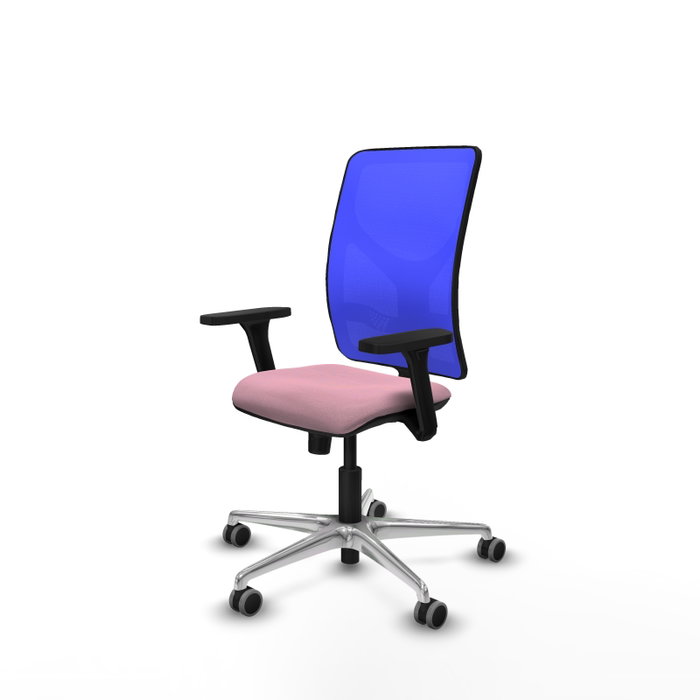 PIQUERAS Y CRESPO Silla de oficina Motilla Rosa y Azul