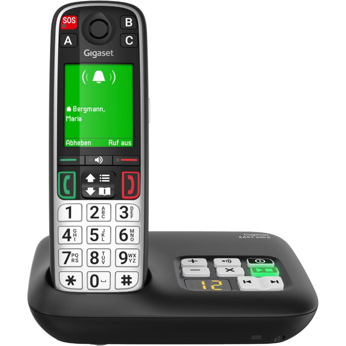 Gigaset EASY 500A Teléfono inalámbrico Negro