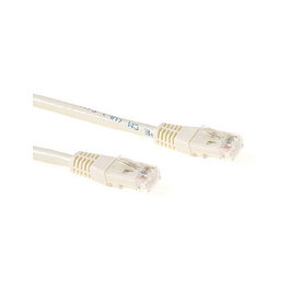 ACT Cable de parcheo U/UTP CAT6A de 5 metros con conectores RJ45, Marfil