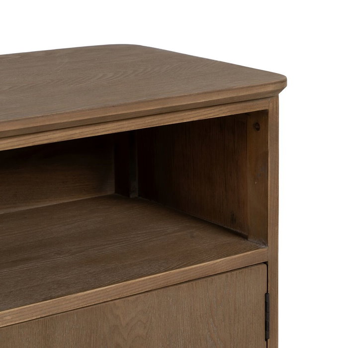 Ixia Mueble Recibidor Natural-Negro 90 x 41 x 81 cm