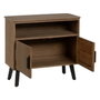 Ixia Mueble Recibidor Natural-Negro 90 x 41 x 81 cm