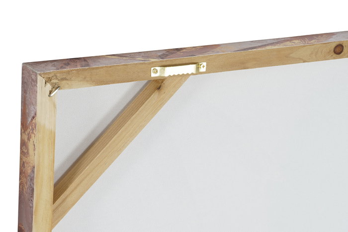 DKD Home Decor Cuadro Oriental Dorado Marron Lienzo MDF 120 x 80 x 2.8 cm (2 Unidades)