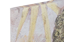 DKD Home Decor Cuadro Oriental Dorado Marron Lienzo MDF 120 x 80 x 2.8 cm (2 Unidades)