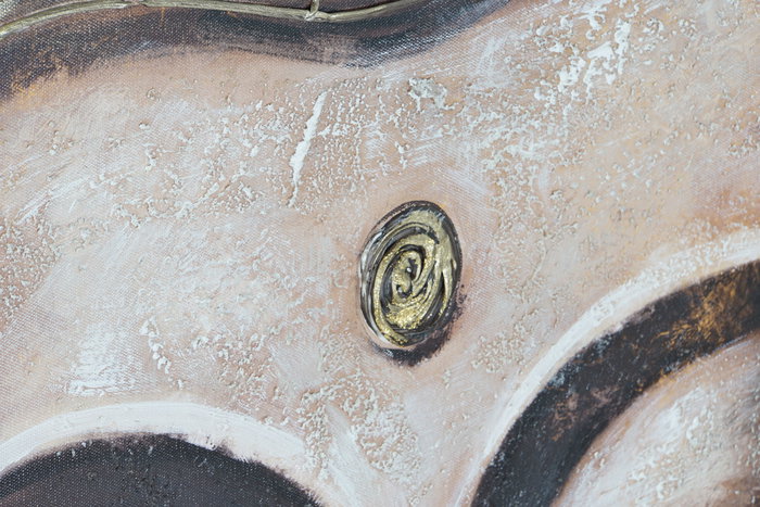 DKD Home Decor Cuadro Oriental Dorado Marron Lienzo MDF 120 x 80 x 2.8 cm (2 Unidades)