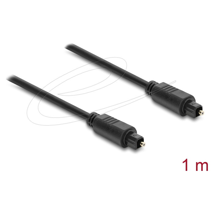 DeLOCK 90923 Cable de audio TOSLINK de 1 m, Negro DeLOCK 90923 Cable de audio TOSLINK de 1 m, Negro