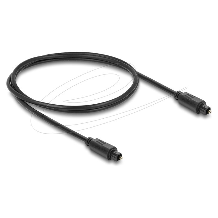 DeLOCK Cable de audio TOSLINK macho a macho 1 m Negro