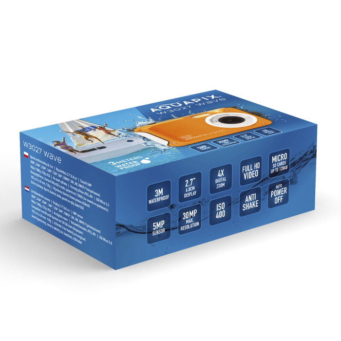 Easypix Aquapix W3027 Wave Naranja