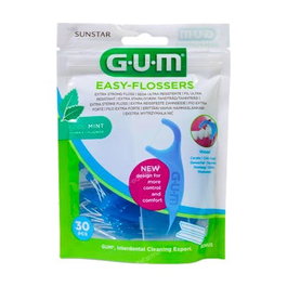 GUM 890 Easy Flossers Aplicador Seda Dental 30 Unidades