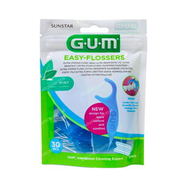 GUM 890 Easy Flossers Aplicador Seda Dental 30 Unidades