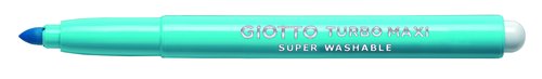 Giotto Turbo Maxi Rotuladores Azul Cielo Estuche de 12 Unidades