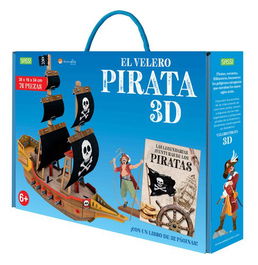 Puzle 3D Y Libro Sassi Manolito Books El Velero Pirata 3D 76 Piezas (+6 Años)