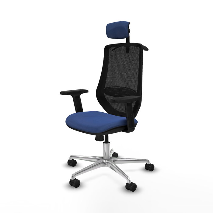 PIQUERAS Y CRESPO Silla de oficina Mardos con mecanismo Sincro, Azul marino y Negro PIQUERAS Y CRESPO Silla de oficina Mardos con mecanismo Sincro, Azul marino y Negro