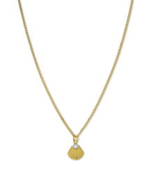 Rosefield Sunray Pendant Necklace with Crystals Dorado