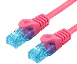 LOGON PROFESSIONAL Cable de Red U/UTP 2M Cat5e Magenta