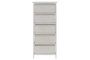 DKD Home Decor Cajonera de Bambú y Paulownia Blanca con 5 Cajones