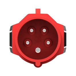 NRGkick Adaptador de Enchufe 16 A 5 Polos, 20001003, Color Rojo