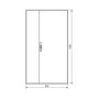 Hager ZB53S Armario Eléctrico Universal 1400x800x205mm