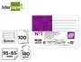 Liderpapel Ficha Rayada nº1 65x95 mm 180gr Paquete de 100 Unidades