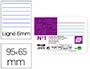 Liderpapel Ficha Rayada nº1 65x95 mm 180gr Paquete de 100 Unidades