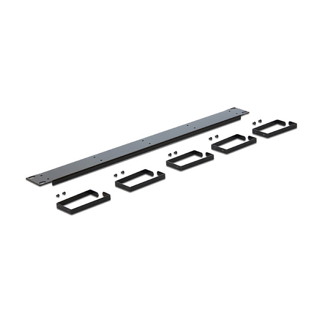 DeLOCK 42496 Panel de gestión de cables de 19 pulgadas, Negro DeLOCK 42496 Panel de gestión de cables de 19 pulgadas, Negro