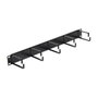 DeLOCK 42496 Panel de gestión de cables de 19 pulgadas, Negro