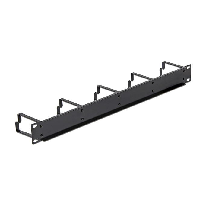 DeLOCK 42496 Panel de gestión de cables de 19 pulgadas, Negro DeLOCK 42496 Panel de gestión de cables de 19 pulgadas, Negro