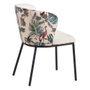 Ixia Silla Pavo Real Beige Tejido-Metal