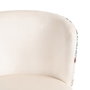 Ixia Silla Pavo Real Beige Tejido-Metal