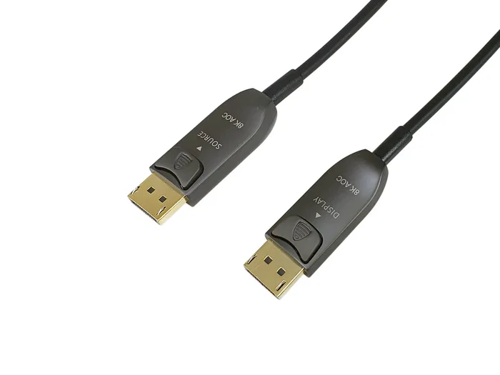 Equip Cable Displayport 1.4 AOC 119443 Macho-Macho 8K 60Hz 4K 120Hz HDR DSC 30 Metros Negro