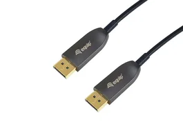 Equip Cable DisplayPort 1.4 Óptico Activo 8K 50m Negro