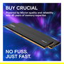 Crucial Pro DDR5 16GB DIMM 288-PIN Low Profile, 6000MHz PC5-48000, CL48, 1.1V, Unbuffered, On-Die ECC, Color Negro Mate