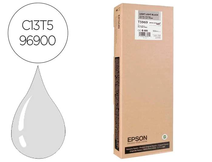 Epson T5969 Cartucho de Tinta Gris Claro 350ml