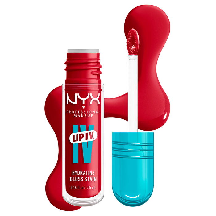 NYX PROFESSIONAL MAKEUP LIP I.V. Labial Gloss #11-Red-y.Set.Wet 5 ml NYX PROFESSIONAL MAKEUP LIP I.V. Labial Gloss #11-Red-y.Set.Wet 5 ml