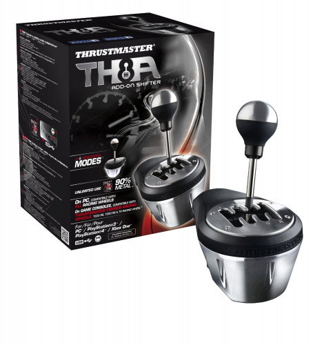 Thrustmaster TH8A Add-On Shifter Negro/Metálico