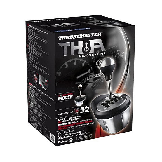 Thrustmaster TH8A Add-On Shifter Negro/Metálico