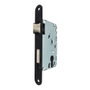 Micel Cerradura de Embujar Cre03 50/47 mm Negra para Puertas de Madera con Cilindro Perfil Europeo, Mecanismo Acero, Cuadradillo 8 mm
