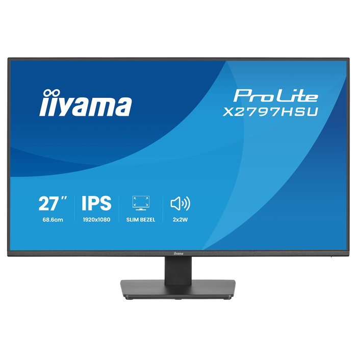 iiyama ProLite X2797HSU-B1 Monitor 27 Pulgadas Full HD IPS 120Hz 4ms FreeSync VESA Negra con Altavoces y USB