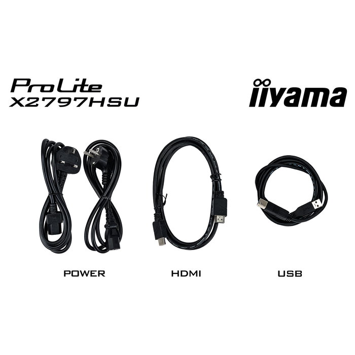 iiyama ProLite X2797HSU-B1 Monitor 27 Pulgadas Full HD IPS 120Hz 4ms FreeSync VESA Negra con Altavoces y USB