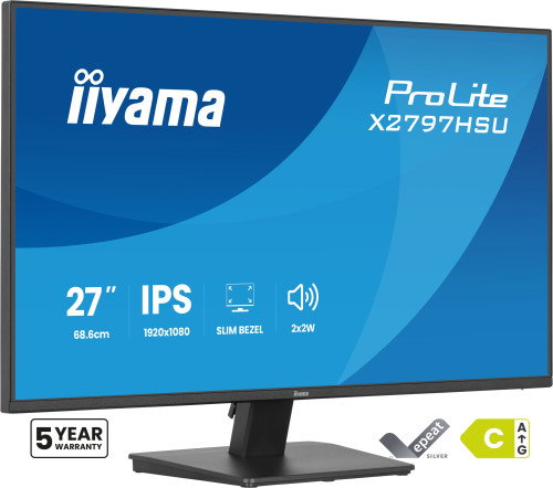 iiyama ProLite X2797HSU-B1 Monitor 27 pulgadas Full HD IPS 120Hz Negro