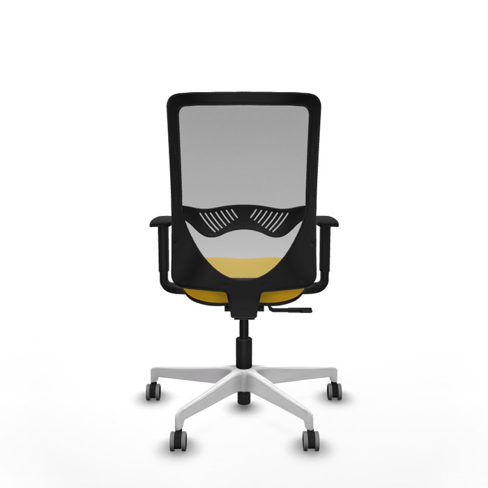 PIQUERAS Y CRESPO Silla de oficina Zulema con mecanismo Sincro, Amarillo y Gris PIQUERAS Y CRESPO Silla de oficina Zulema con mecanismo Sincro, Amarillo y Gris