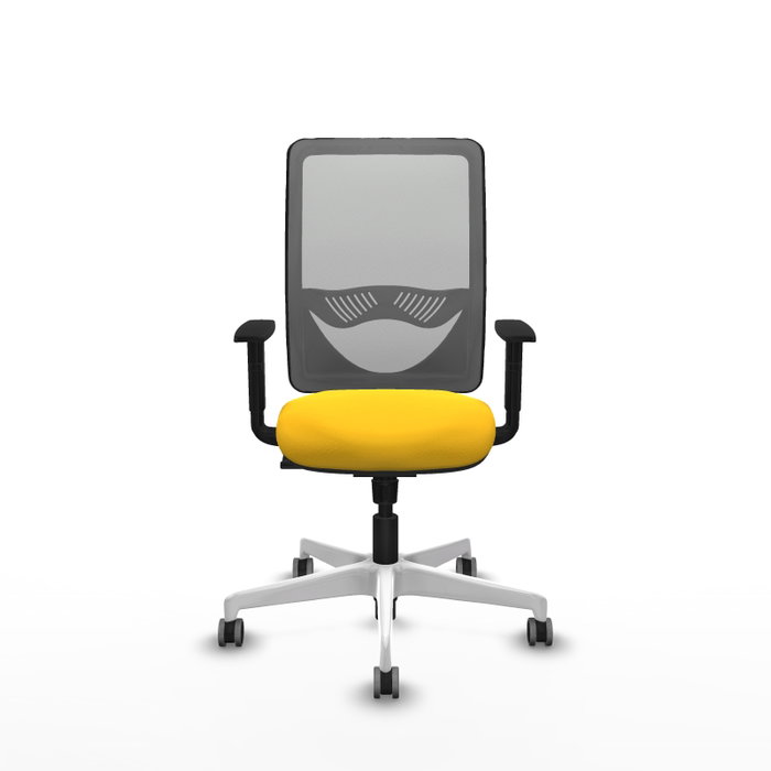 PIQUERAS Y CRESPO Silla de oficina Zulema con mecanismo Sincro, Amarillo y Gris PIQUERAS Y CRESPO Silla de oficina Zulema con mecanismo Sincro, Amarillo y Gris