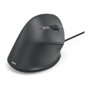 Hama ECM-500R Ratón ergonómico vertical con cable, 1800 DPI, 7 botones, Negro